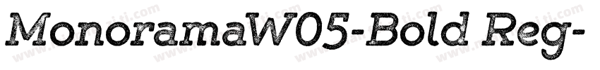 MonoramaW05-Bold Reg字体转换